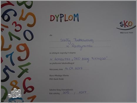 Osiągnij Dyplom Za Oszczędzanie W Sko!