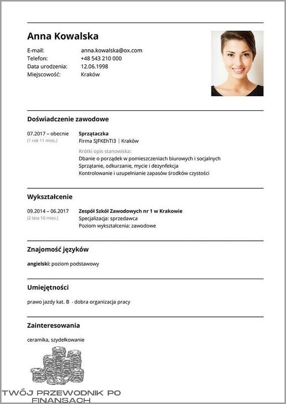 Najlepszy Wzór CV Po Angielsku!