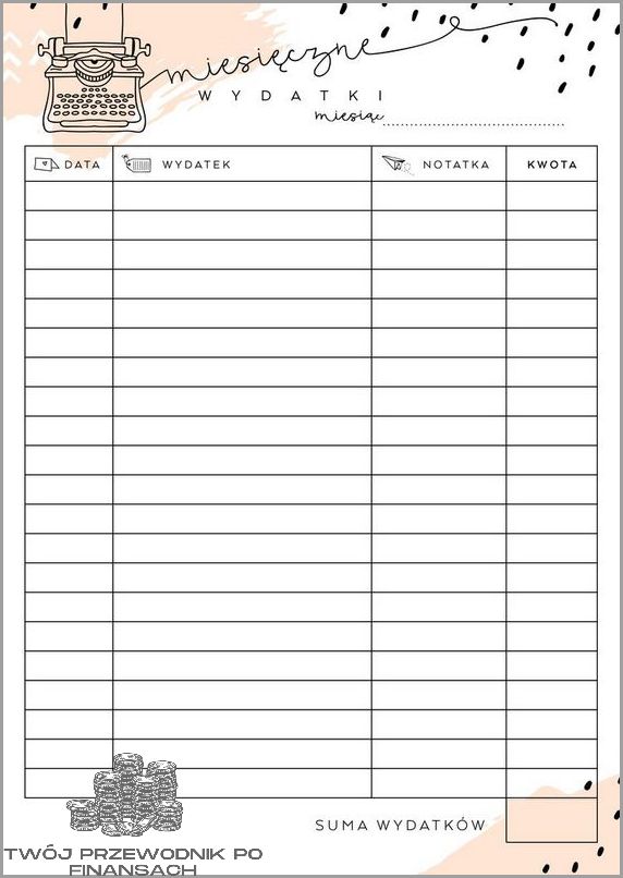 Pobierz Planer Wydatków Pdf ZA DARMO!