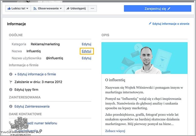 Uwaga! Zmiana Nazwy Strony Na Fb!