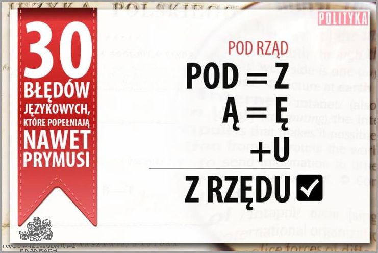 5 Pytań o Z Rzędu Czy Pod Rząd!