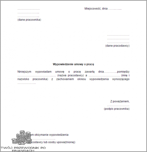 Pracownik Wypowiada Umowę O Pracę Na Czas Nieokreślony! Pracownik Wypowiada Umowę O Pracę Na Czas Nieokreślony!