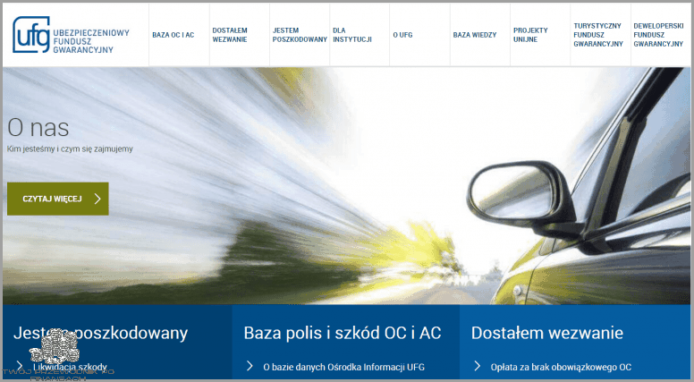 Sprawdź OC dla pojazdu na UFG.PL!