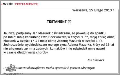 Testament Wzajemny: Test na Życie!