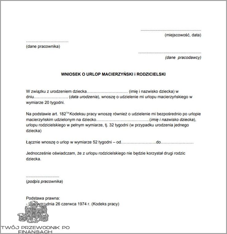 Złóż Wniosek O Urlop Macierzyński!