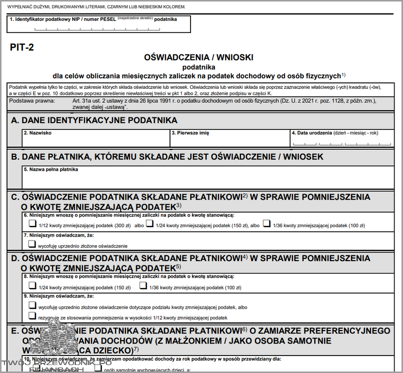 Koniecznie Przeczytaj: Pit 2 Jak Wypełnić