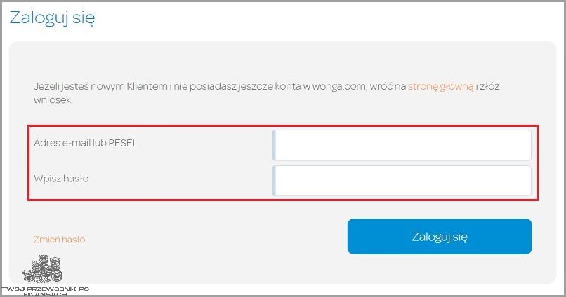 Rejestruj się na Wonga Com Logowanie!