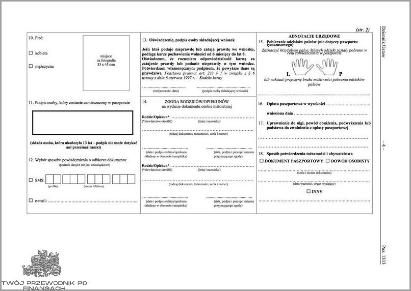 Złóż Wniosek O Paszport - Druk Gotowy!
