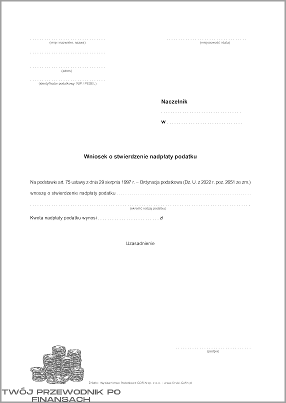 Odzyskaj nadpłatę: Wniosek o stwierdzenie Nadpłaty!