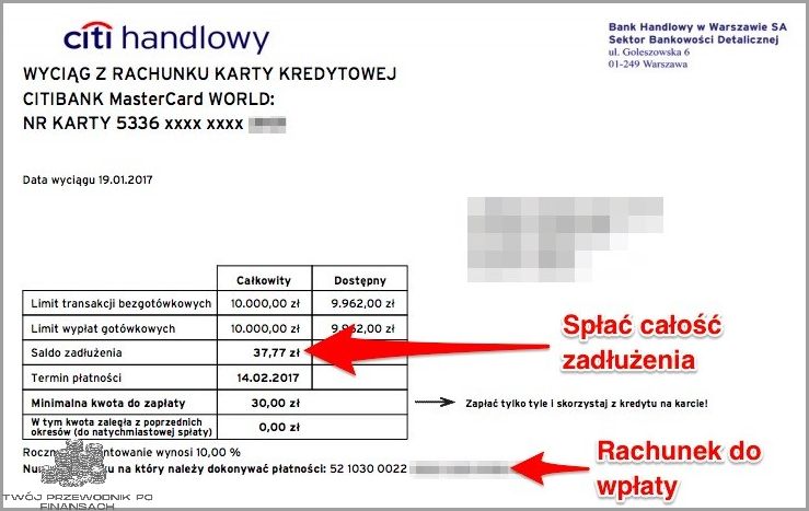 Wyciąg Karty Kredytowej - To Cię Zaskoczy!