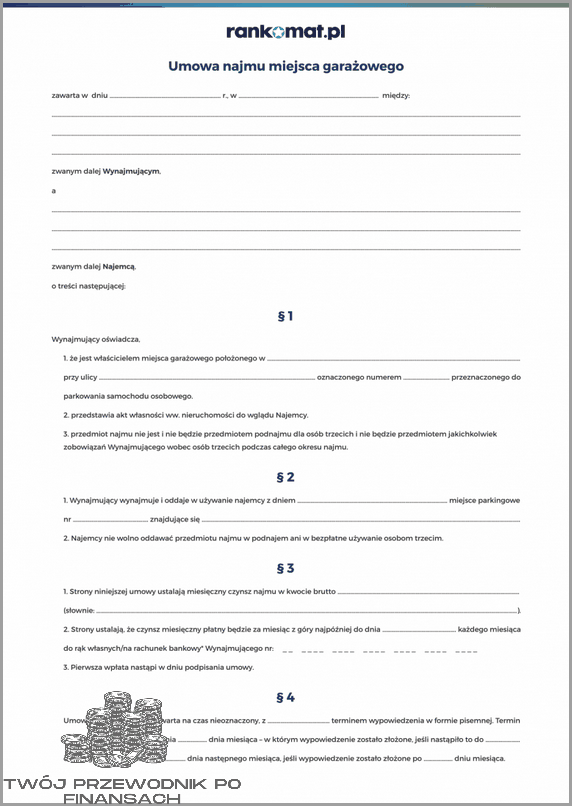 Umowa Najmu Miejsca Postojowego: Nie Przegap Swojej Szansy!